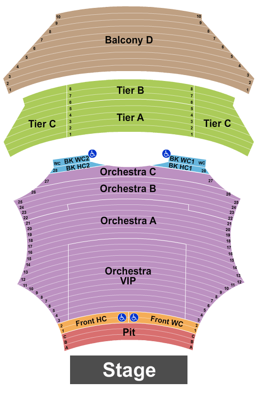 ASU Gammage & Juliet Seating Chart